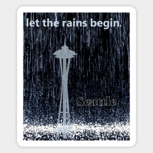 Seattle rain Magnet